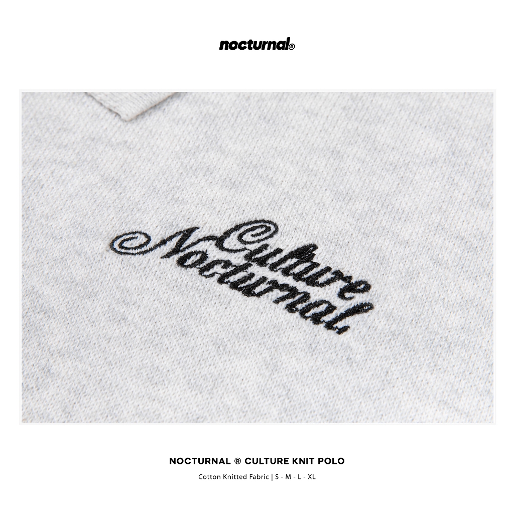 Áo Polo Len Dệt Kim Form Boxy Nocturnal Culture Knit Polo Cao Cấp Unisex Nam Nữ Localbrand | BigBuy360 - bigbuy360.vn