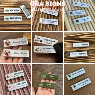 (NEW) BT NHÔM IN UV - Bảng tên nhân viên nhiều mẫu - In theo yêu cầu