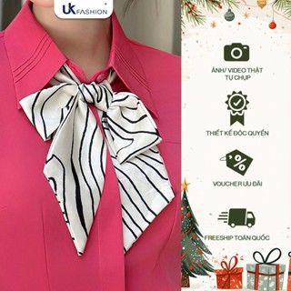 Khăn Buộc Nơ Cổ Thời Trang UK Fashion  Tiết Nổi Bật, Dễ Phối Đồ với áo Sơ Mi, Áo Vest  NKPK2203001