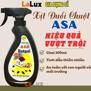  Xịt Đuổi Chuột Sinh Học Thảo Mộc Tinh Dầu Bạc Hà ASA Ratpel - Chai Xịt Đuổi Chuột Ô Tô và Trong Nhà Lalux 