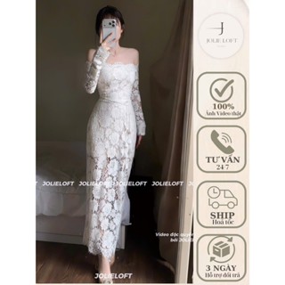  Váy ren nữ dự tiệc thiết kế Helen Dress JOLIE LOFT đầm dáng dài sang trọng đi chơi đi tiệc 