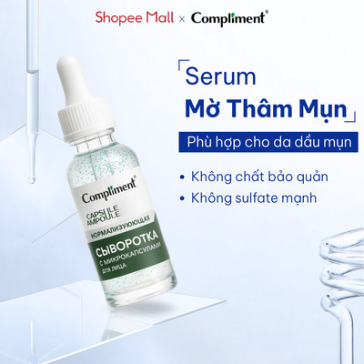 Serum Compliment Normalizing - Tinh Chất Cân Bằng Dầu, Dưỡng Ẩm, Mờ Thâm Mụn 27ml