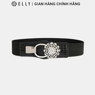 Dây lưng nữ ELLY EDH28 thắt lưng bản to da tổng hợp khóa móc thời trang cao cấp