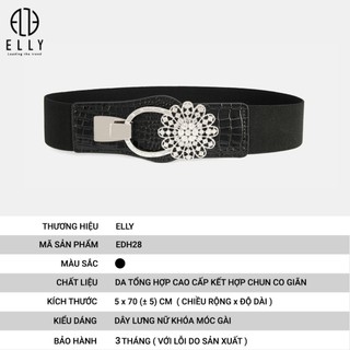 [Deal sang chảnh]  DÂY THẮT LƯNG NỮ THỜI TRANG CAO CẤP ELLY – EDH28