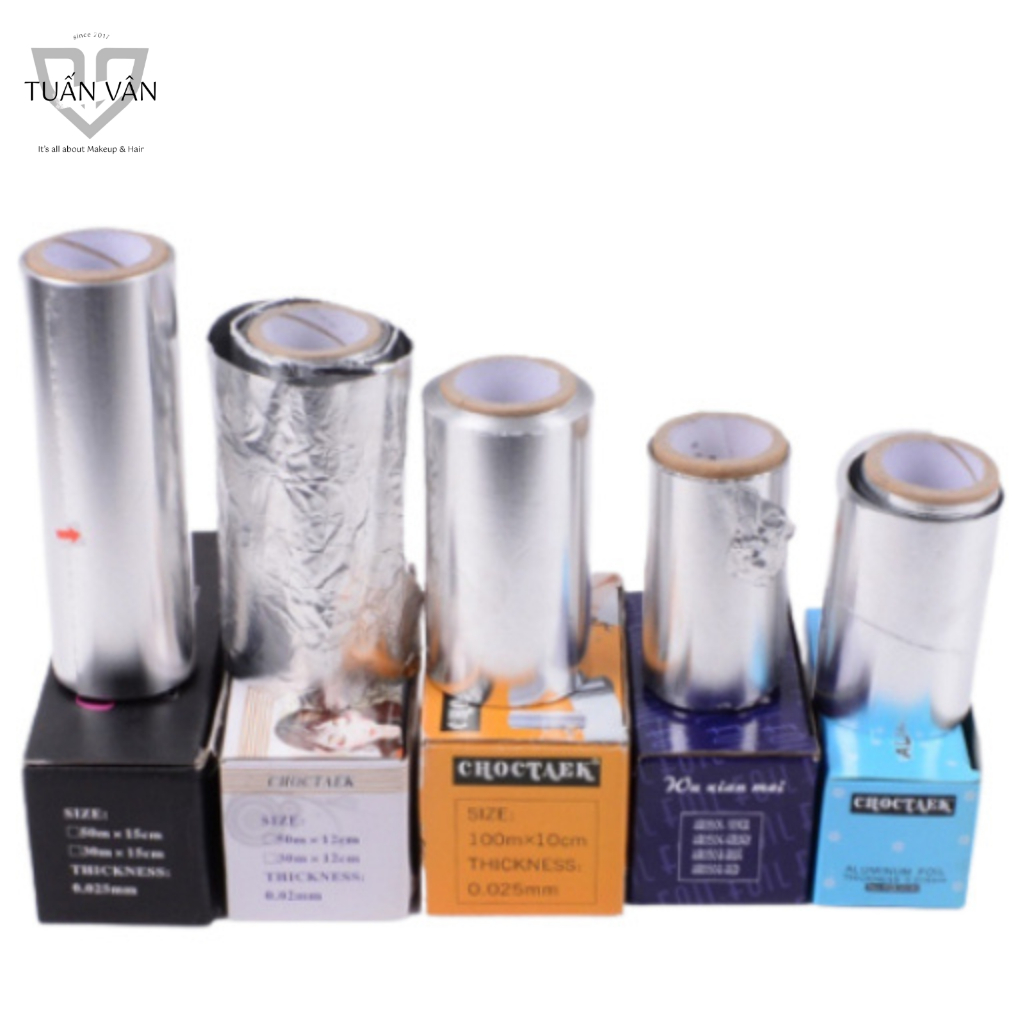 Giấy bạc uốn tóc con sâu nhuộm tóc