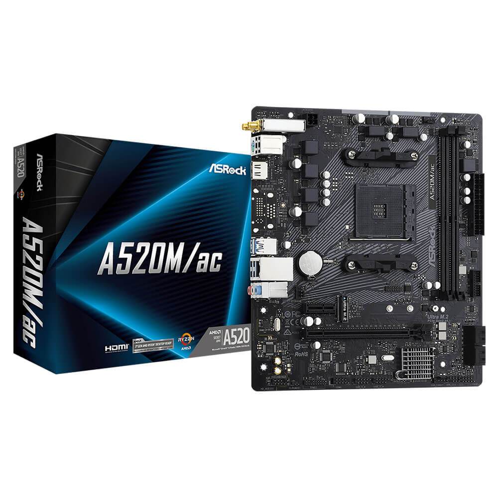 Main ASROCK A520M/ac – SOCKET AM4