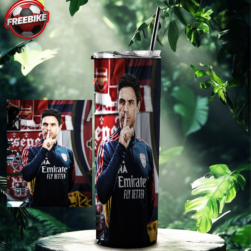 LY GIỮ NHIỆT QUÀ TẶNG HÀNG CAO CẤP BẰNG THÉP KO RỈ IN HÌNH  Mikel Arteta