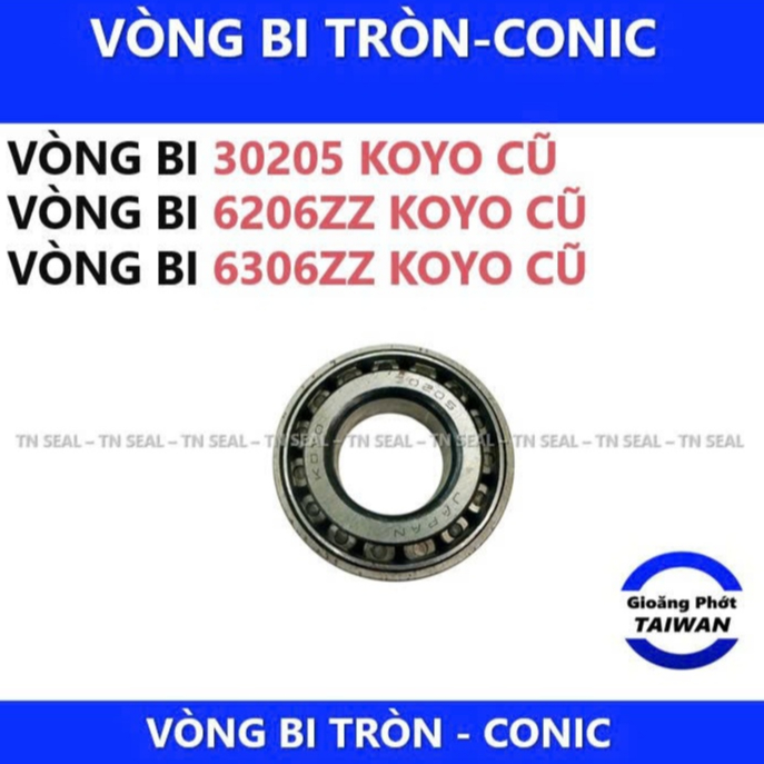 VÒNG BI BẠC ĐẠN 30205 6206 6306 KOYO CŨ