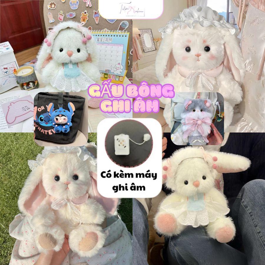 Set Nguyên Liệu Tự Làm Gấu Bông Ghi Âm - DIY Handmade Có Hướng Dẫn - Tiệm Xinhiuu