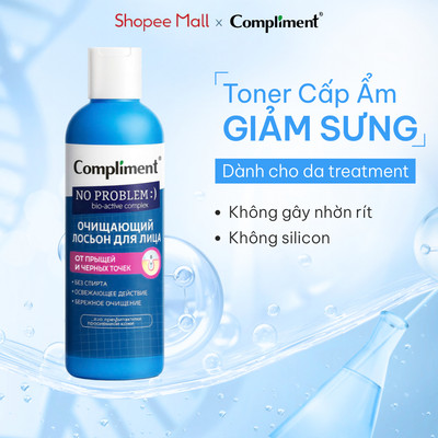 Toner B5 Compliment D-Panthenol Khóa Ẩm Phục Hồi, Làm Dịu Da Sưng Đỏ, Giảm Mụn, Không Cồn 200ml