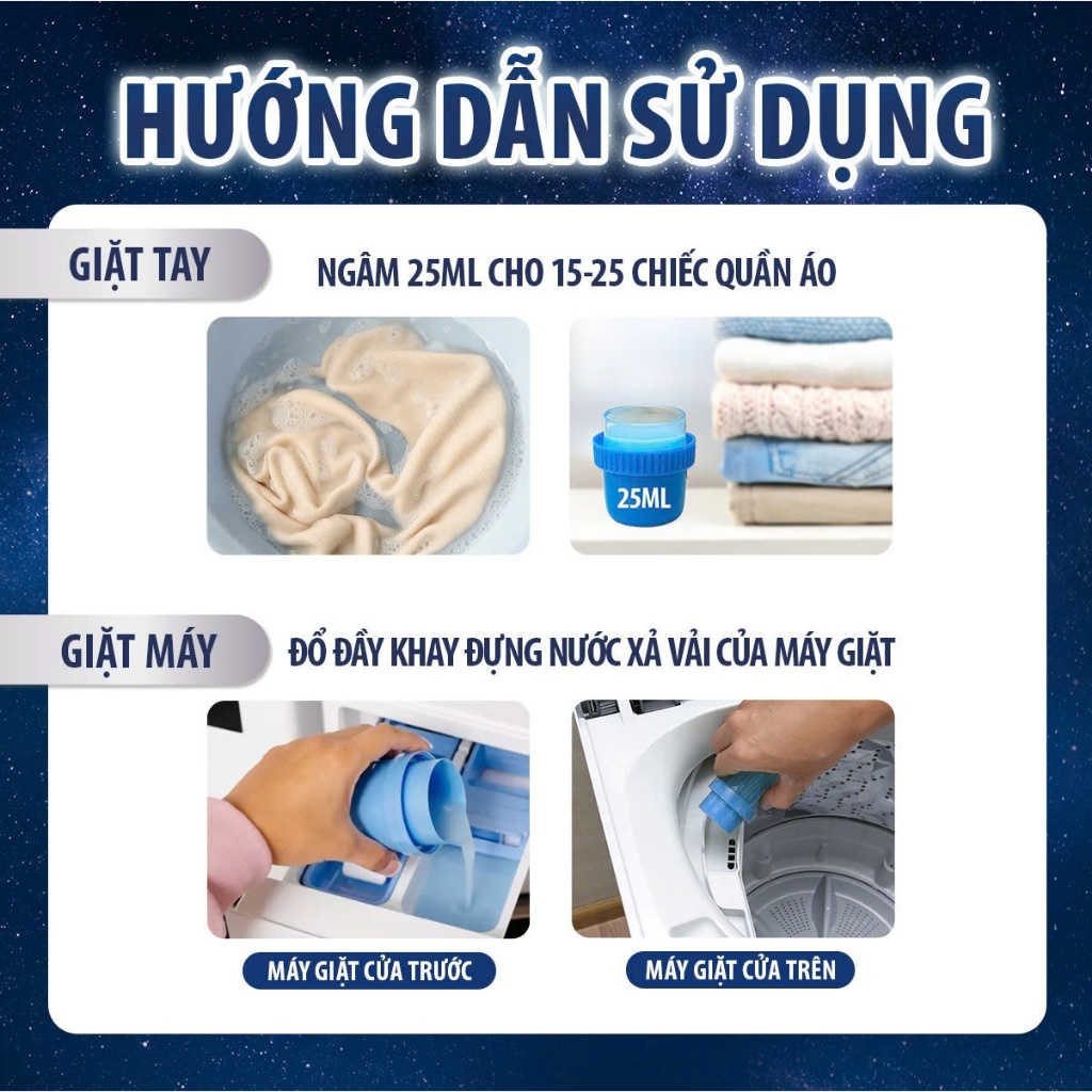 [DOWNY] Combo Nước Xả Vải Mix Mùi Nắng Mai 1L + Nhiều Mùi Hương 1L