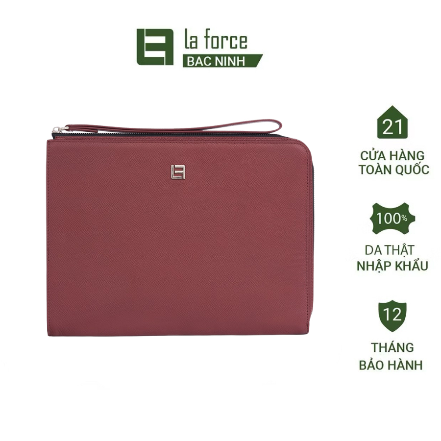 Ví cầm tay nam LAFORCE VCTLA92412012-DO da bò cao cấp CHÍNH HÃNG