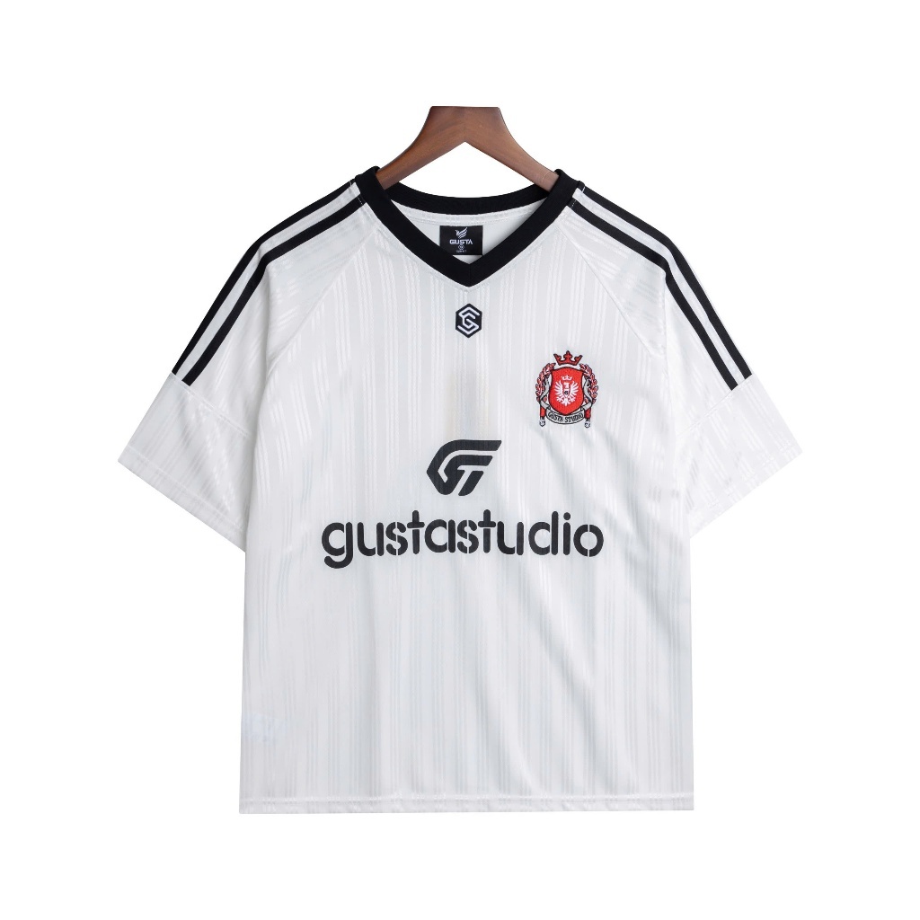 Áo Jersey Nam Nữ GUSTA Phong Cách Blockcore Áo Bóng Đá Vải Bóng Thái Gân Sọc Cao Cấp AT10