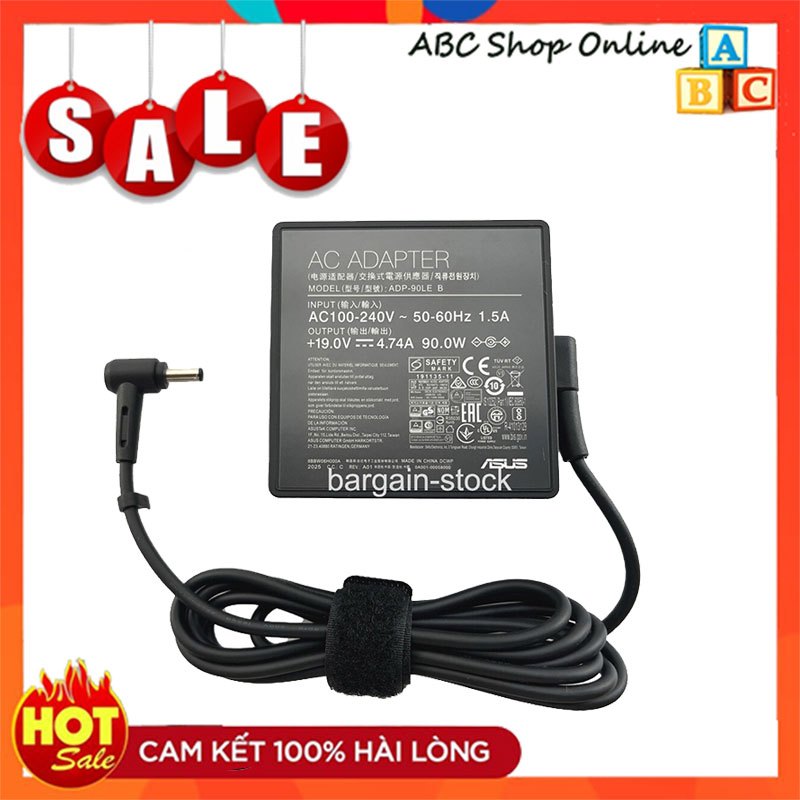 Sạc Laptop Asus VivoBook Pro 14 OLED M3401QA ,Pro 14 K3405VF M3401QA 90W Vuông Châm Kim Nhỏ