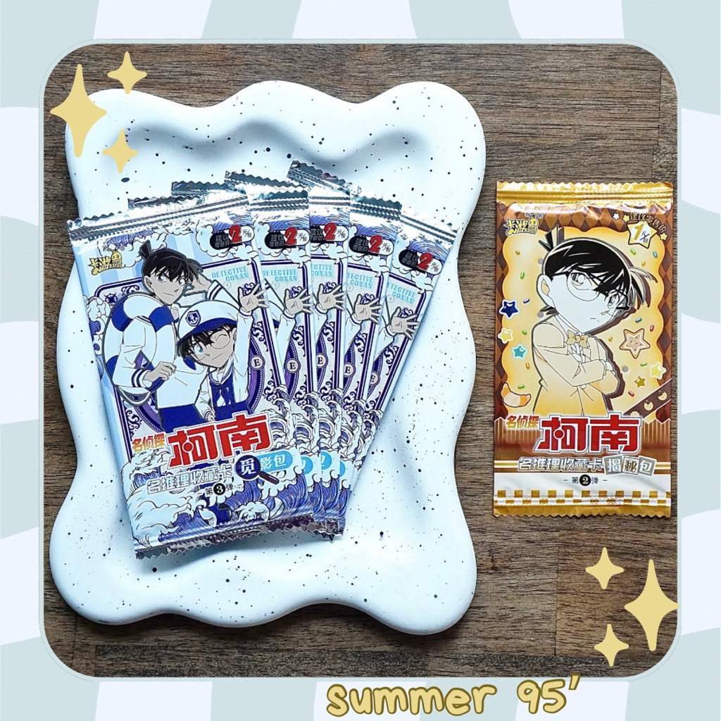 [SẴN MUA 5 TẶNG 1-SUMMER 95’] Gói pack thẻ Kayou Conan chính hãng Vol.3