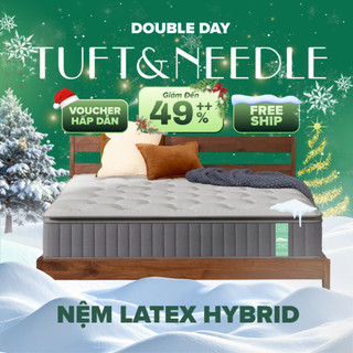  Nệm Latex Hybrid TUFT & NEEDLE Khung Lò Xo Túi Độc Lập Cách Ly Dao Động Kết Hợp Cao Su Thiên Nhiên 