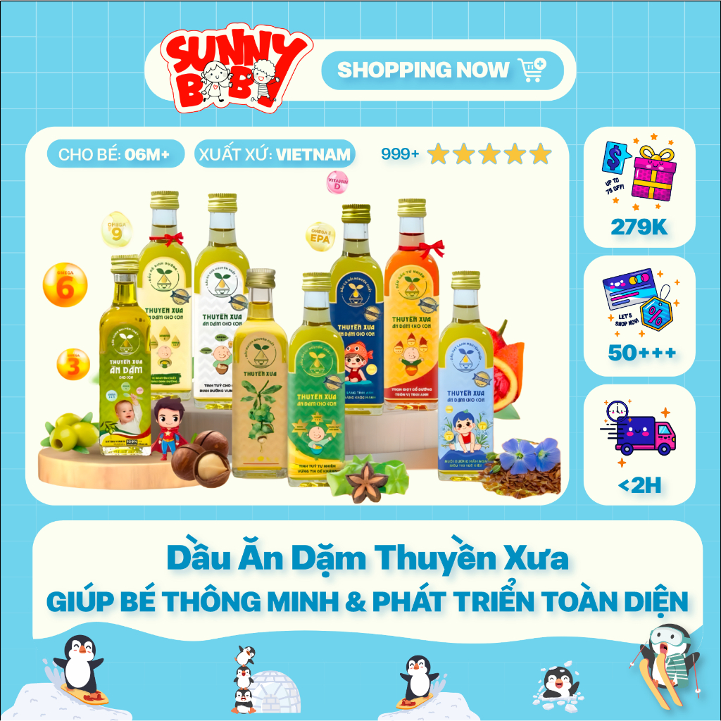[CHÍNH HÃNG] Dầu ăn dặm Thuyền Xưa cho Bé từ 6 tháng tuổi