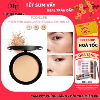  Phấn Phủ kiềm dầu FOCALLURE FA16 dạng nén trang điểm lâu trôi chống nước | MT MAKEUP STORE 
