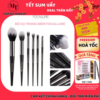  Bộ cọ trang điểm FOCALLURE 6 cây lông cọ mềm mịn tiện lợi | MT MAKEUP STORE 