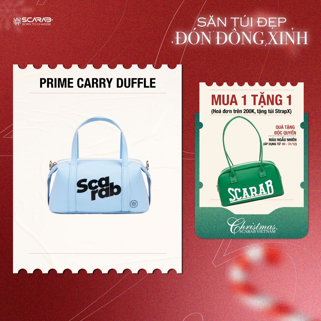  Túi Đeo Chéo Da Simili Thời Trang Unisex Túi Chéo Form Mềm Nhỏ Gọn - Scarab Prime Carry Duffle Bag 