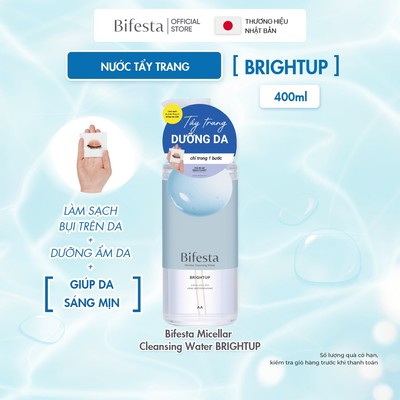 Nước tẩy trang sáng da BIFESTA Micellar Cleasinng Water Brightup 400ml/chai