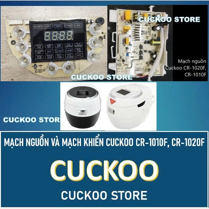 Mạch nguồn và mạch điều khiển nồi cơm điện CUCKOO CR-1010F, CR-1020F...1.8L