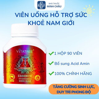 Viên Uống Essence Of Kangaroo 40000 Max Vitatree 100 Viên – Bổ Sung Acid Amin, Hỗ Trợ Sinh Lực Nam Giới