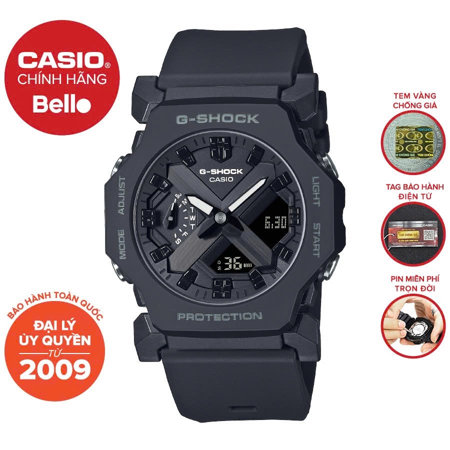 Đồng hồ Nam Dây Nhựa Casio G-Shock GA-2300-1ADR chính hãng bảo hành 5 năm Pin trọn đời