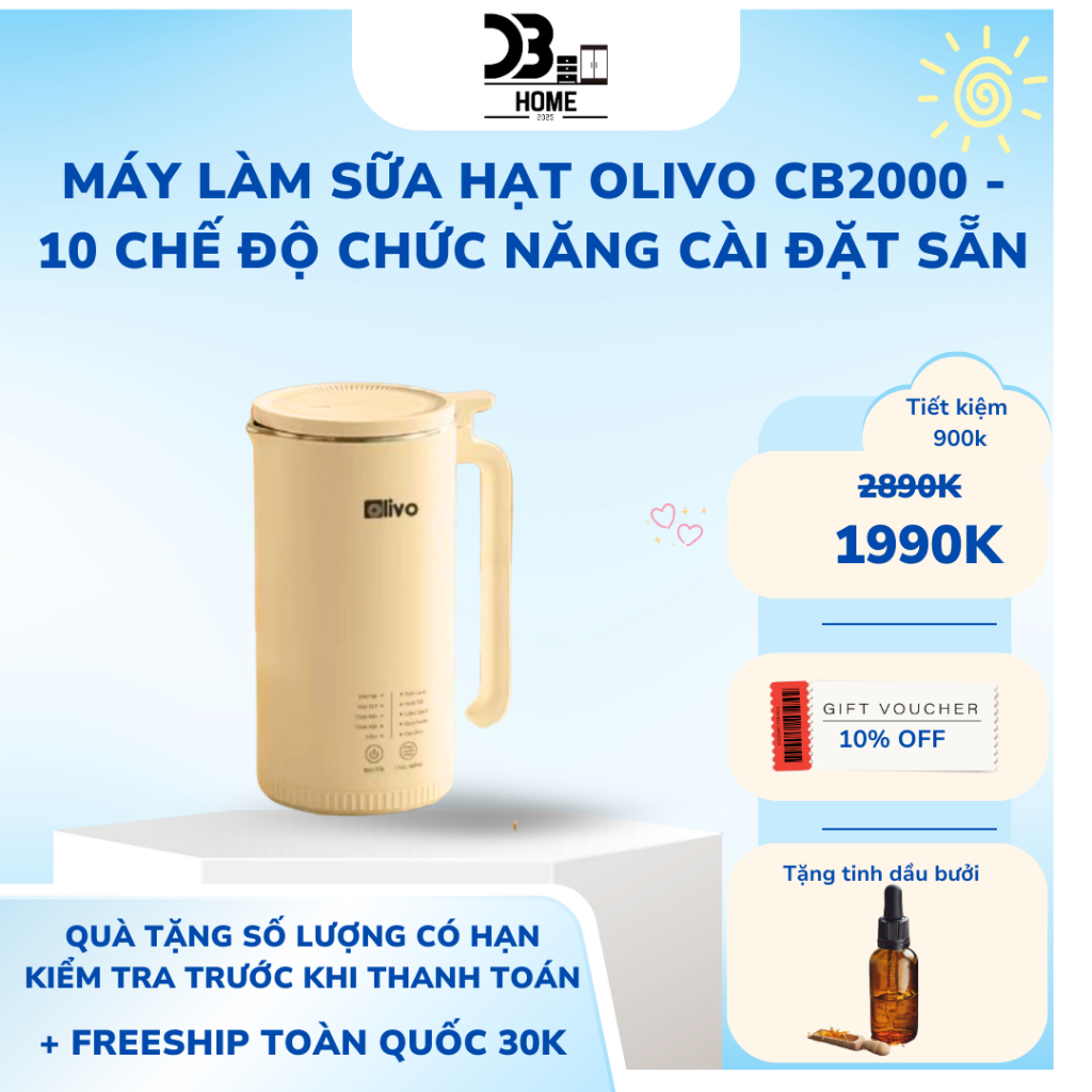 Máy làm sữa hạt OLIVO CV2000