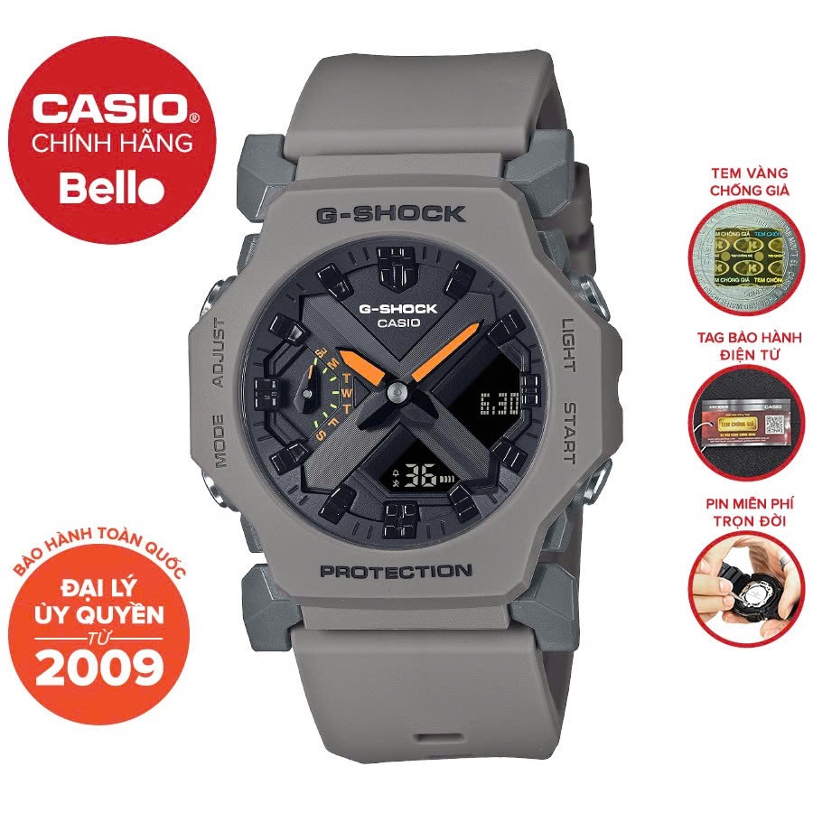 Đồng hồ Nam Dây Nhựa Casio G-Shock GA-2300-8ADR chính hãng bảo hành 5 năm Pin trọn đời