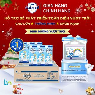  THÙNG SỮA DINH DƯỠNG PHA SẴN APTAMIL KID 180ML DÀNH CHO BÉ TỪ 1 TUỔI GIÚP BÉ PHÁT TRIỂN TOÀN DIỆN 