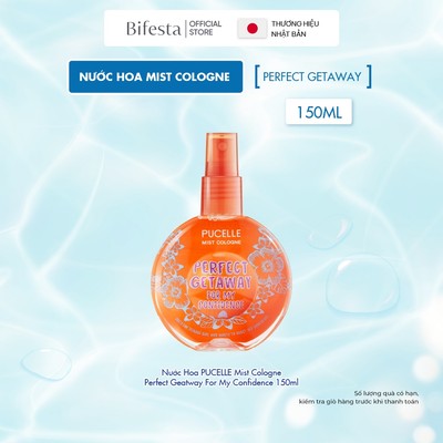 Nước Hoa PUCELLE Mist Cologne Perfect Getaway For My Confidence 150ml