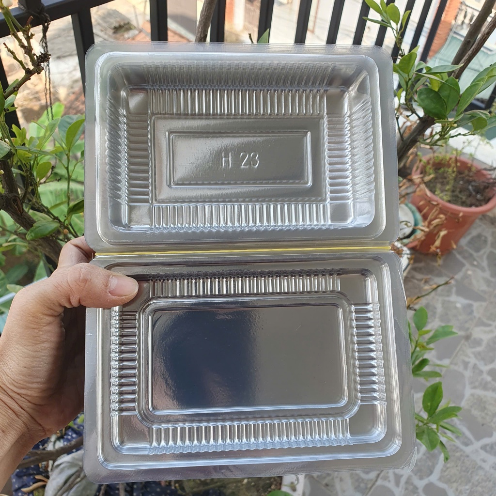 Set 100 Hộp nhựa trong suốt H23 - Đựng 200-300G