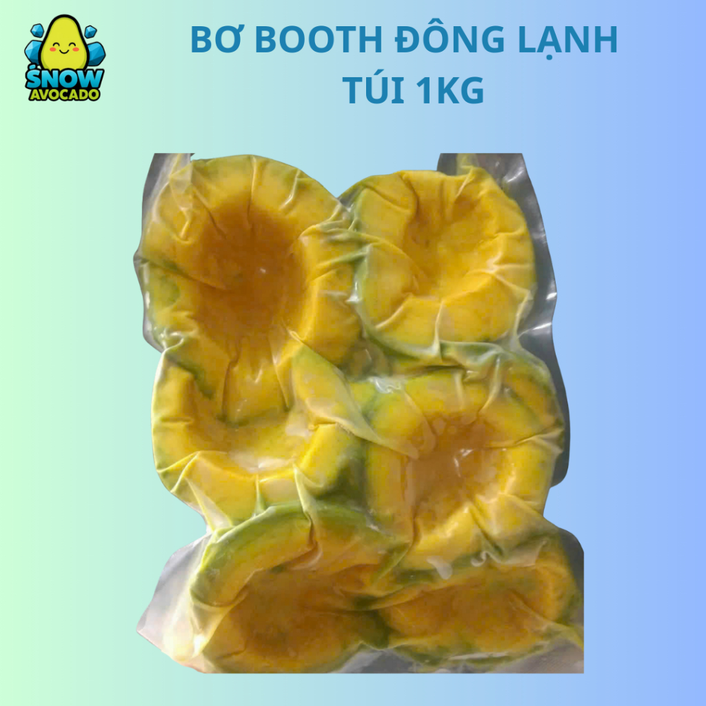 [HỎA TỐC HCM] Bơ cấp đông (1kg) bơ Booth - Snow Avocado