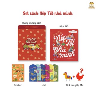  Sách Tết - Set Nếp Tết nhà mình 2026 kèm phong bao và quà tặng độc quyền  6 lì xì sticker 2 hình lắp ghép con giáp  