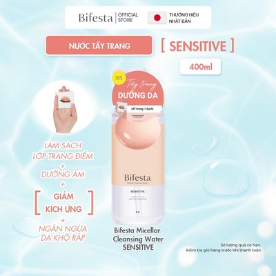 Nước tẩy trang BIFESTA MICELLAR CLEANSING WATER SENSITIVE 400ml