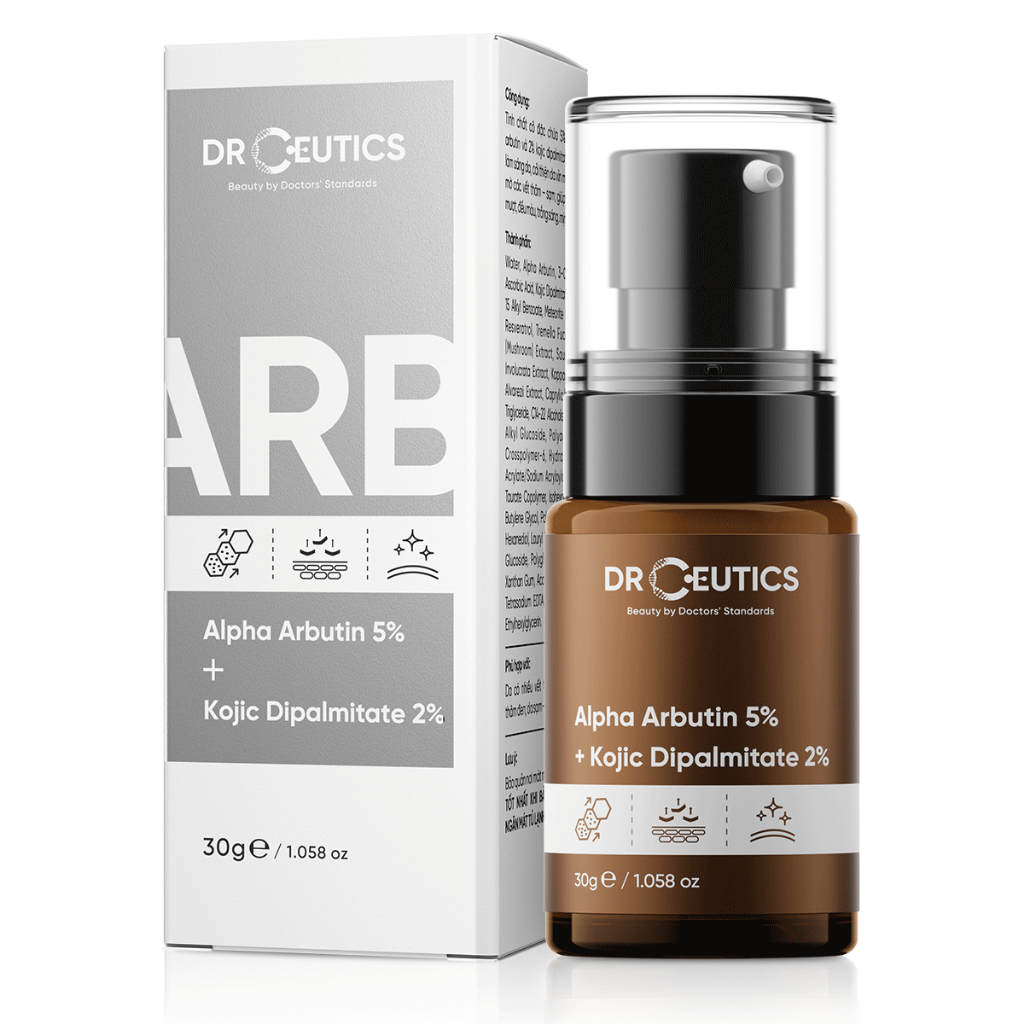 Serum DrCeutics Tinh Chất Alpha Arbutin Làm Sáng Da Mờ Nám Alpha Arbutin 5% Và Kojic Dipalmitate 2%