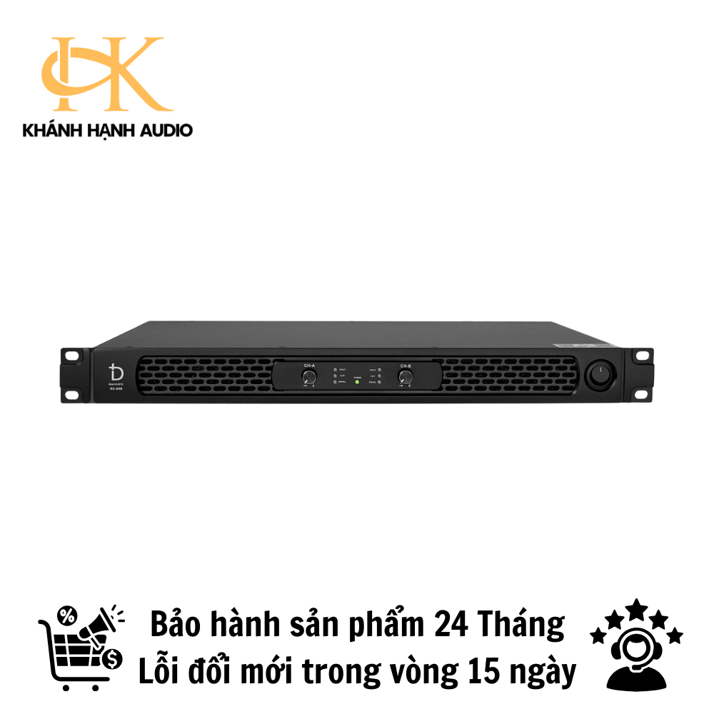 Đẩy dBacoustic H2-600, main công suất H2 600W Class D Hàng chính hãng
