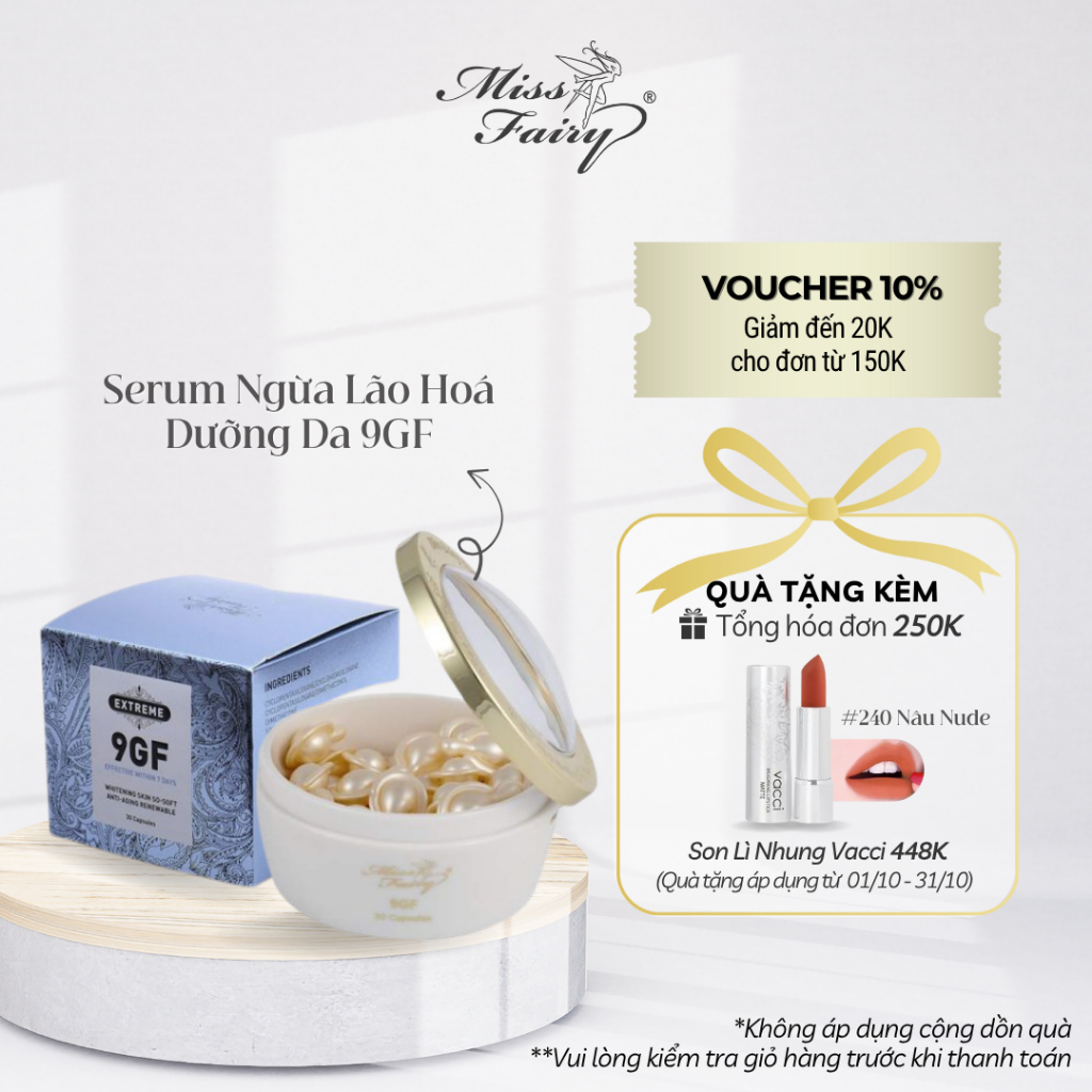 Serum ngừa lão hoá dưỡng trắng da 9GF Miss Fairy