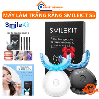  Máy Làm Trắng Răng SMILEKIT S5 Tặng 4 Bút Gel Loại Bỏ Các Vết Ố An Toàn Hiệu Quả Không Ê Buốt 