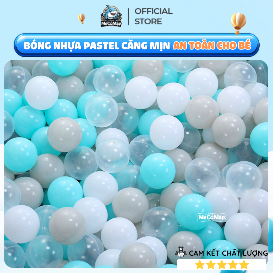 100 Bóng Nhựa Cho Bé Loại Đẹp, CÓ VIDEO BÓNG SIÊU CĂNG, Bóng Nhựa Khu Vui Chơi An Toàn Cho Trẻ