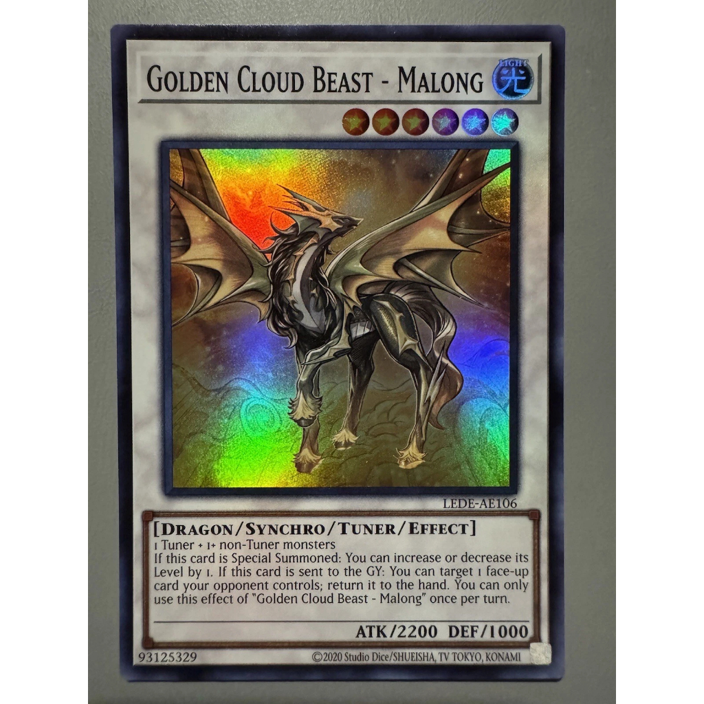 common super Rare ae [ Dưa Hấu Yugioh ] Lá bài thẻ golden cloud beast malong - Tặng syn