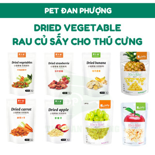 Trái Cây, Rau Củ Sấy Giòn Cung Cấp Chất Xơ, Vitamin Cho Thú Cưng