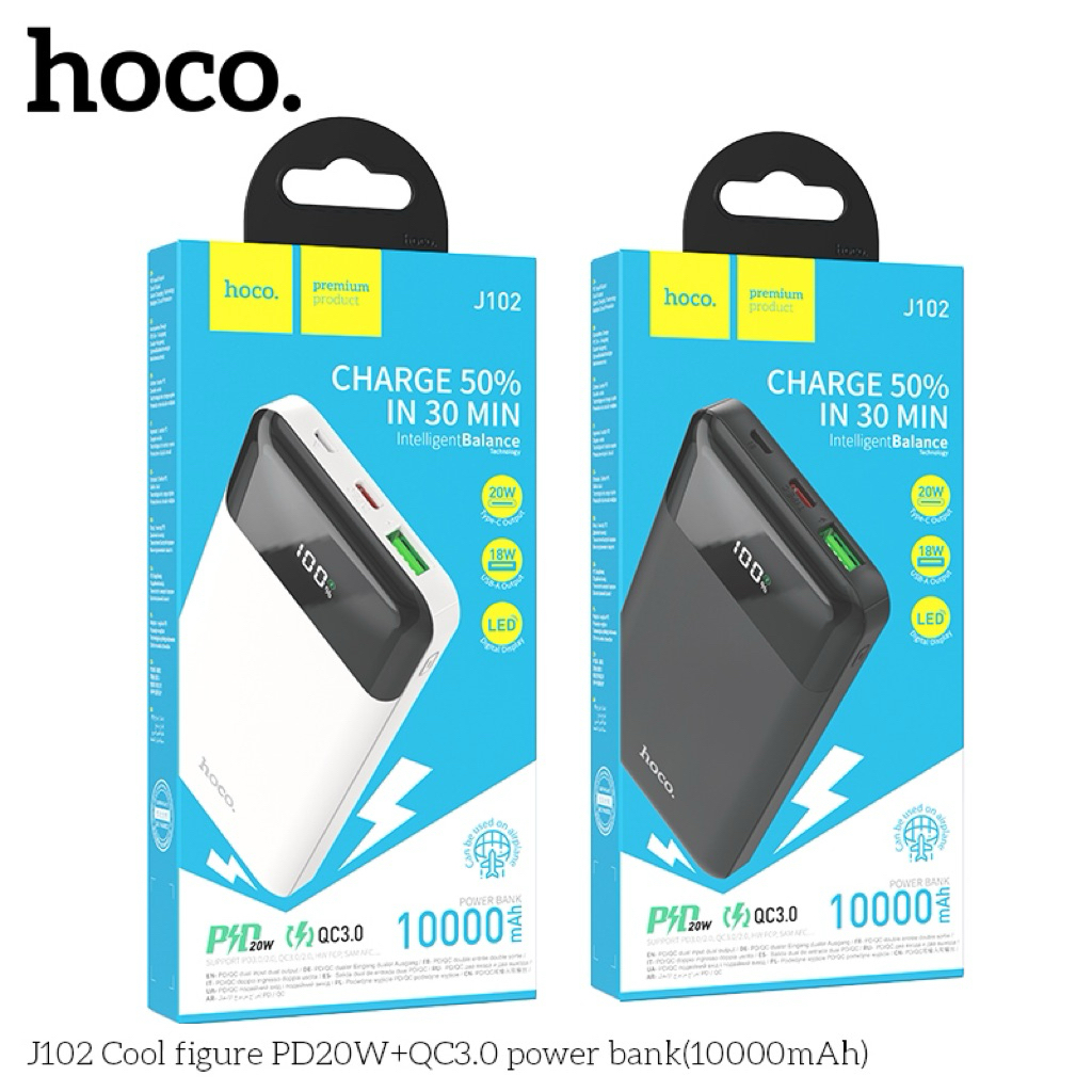 PIN SẠC DỰ PHÒNG HOCO J102 10000MAH