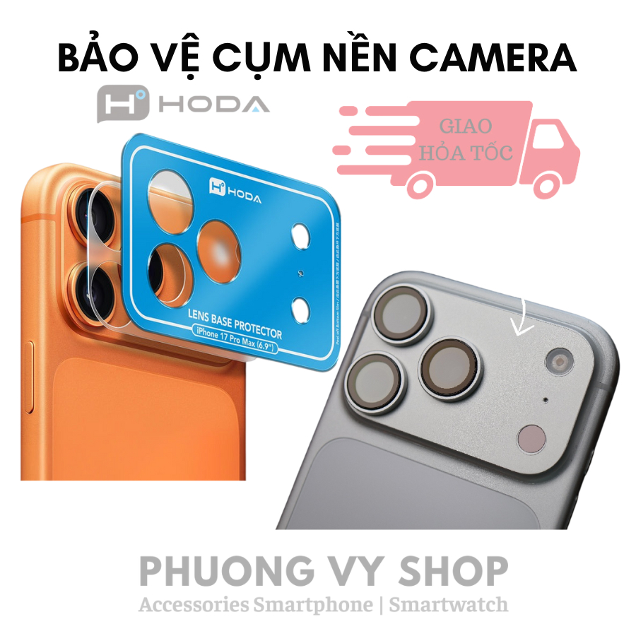 Dán PET bảo vệ nền camera Hoda Lens Base Protector iPhone 17 series