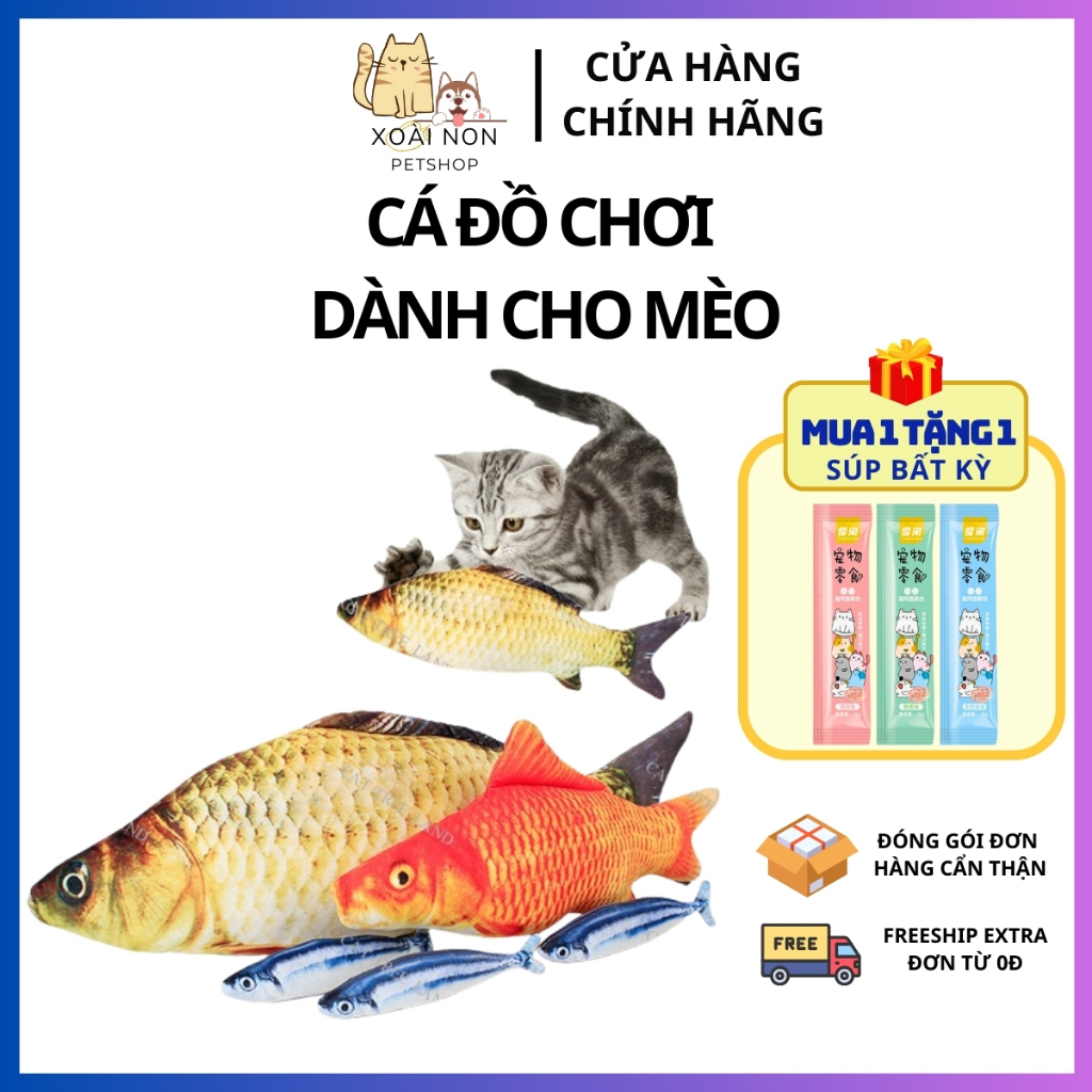 Cá Đồ Chơi Cho Mèo-Đồ Chơi Con Cá Cho Mèo