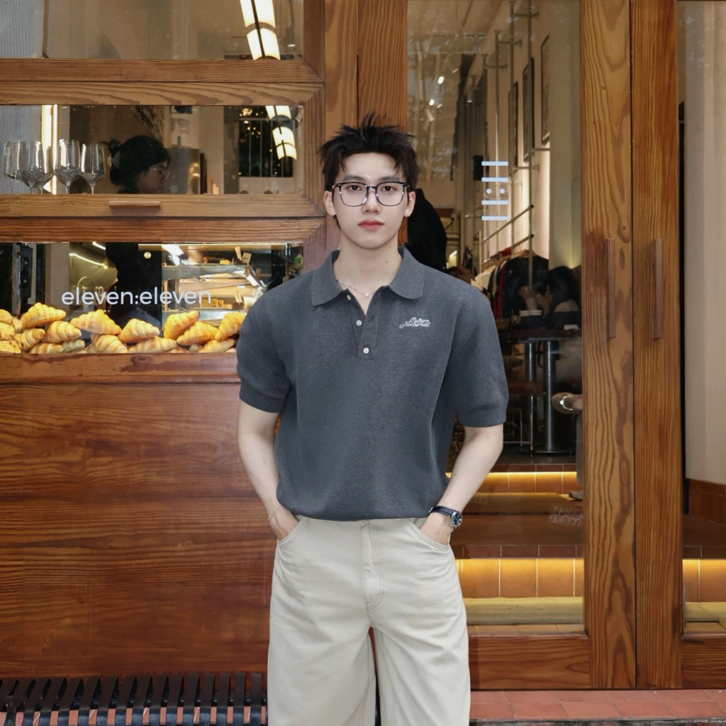 Áo Polo Len Dệt Kim Form Boxy Nocturnal Culture Knit Polo Cao Cấp Unisex Nam Nữ Localbrand | BigBuy360 - bigbuy360.vn