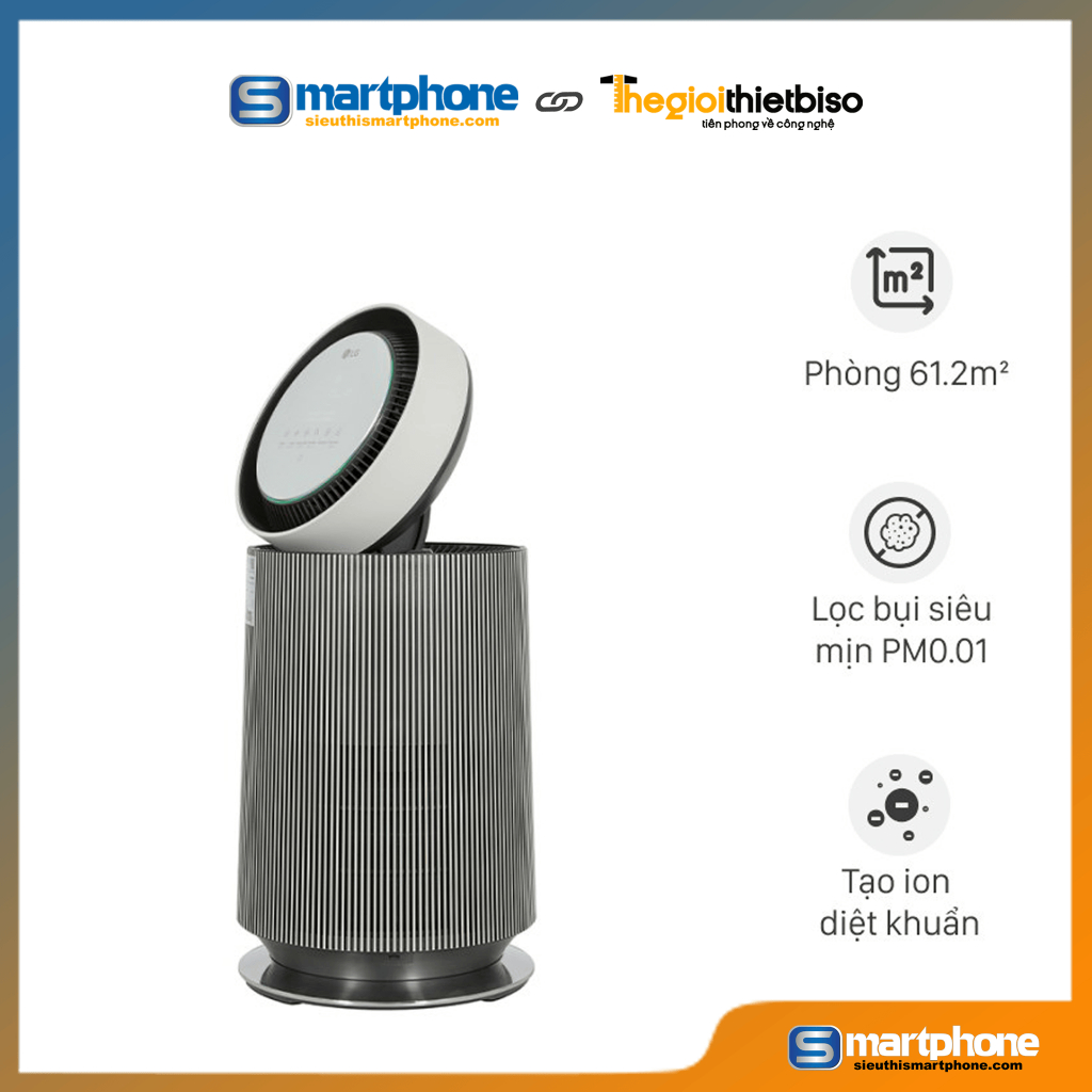 Máy lọc không khí 1 tầng LG PuriCare360 Alpha PET AS65GDBY0