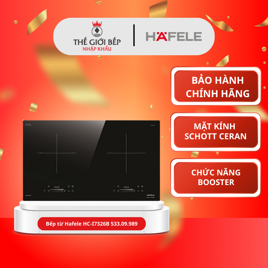 Bếp từ Hafele HC-I7326B 533.09.989 - Thiết Kế Sang Trọng, An Toàn, Tiết Kiệm Điện