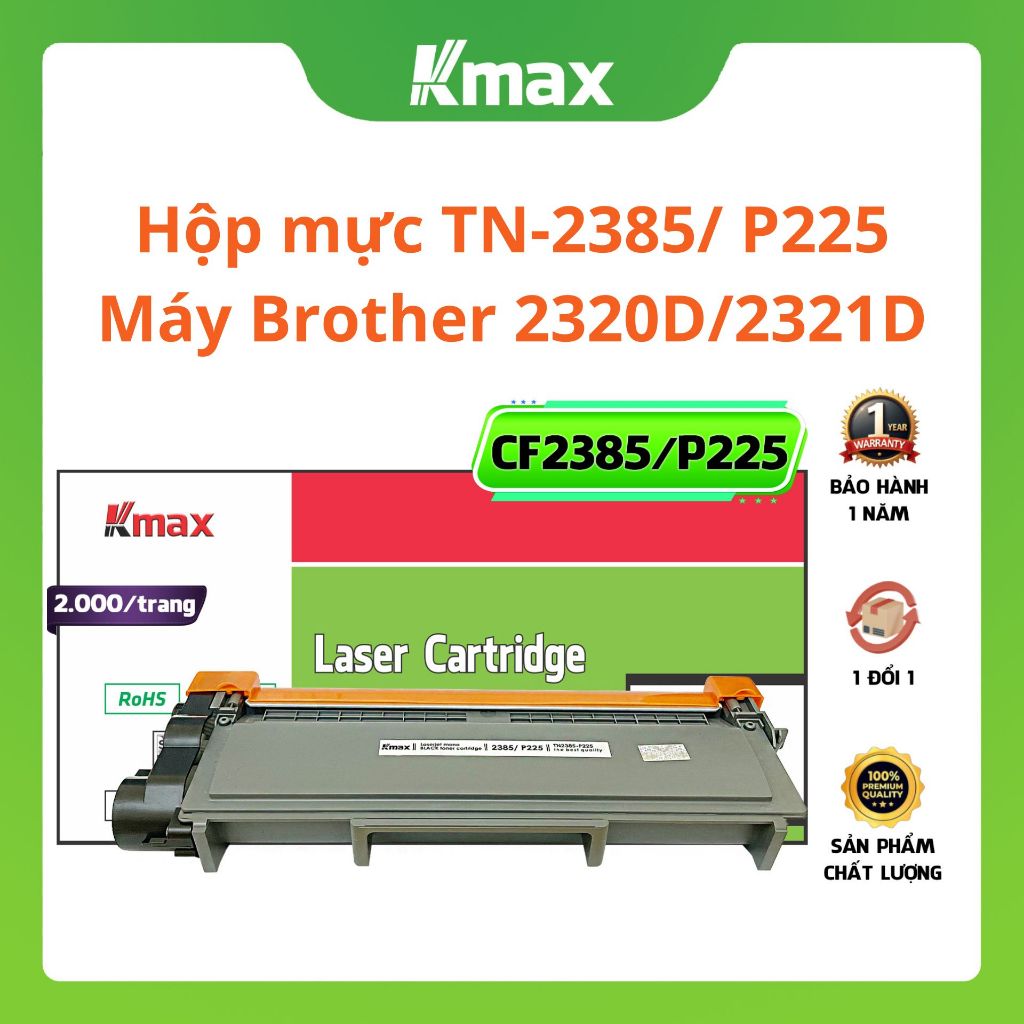 Hộp mực Brother 2321D / 2701D / 2701DW / 2320D mã mực TN-2385 || Kmax
